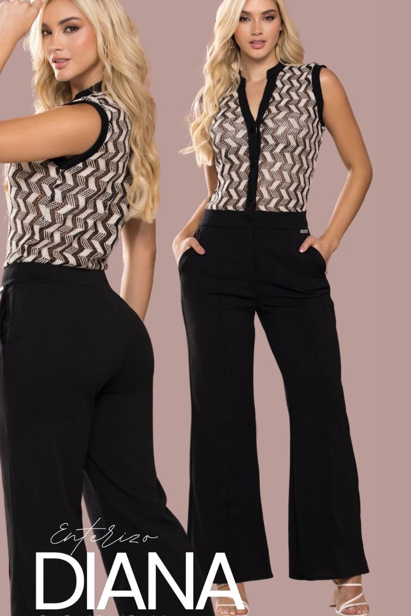 ENTERIZO NEGRO ELEGANTE