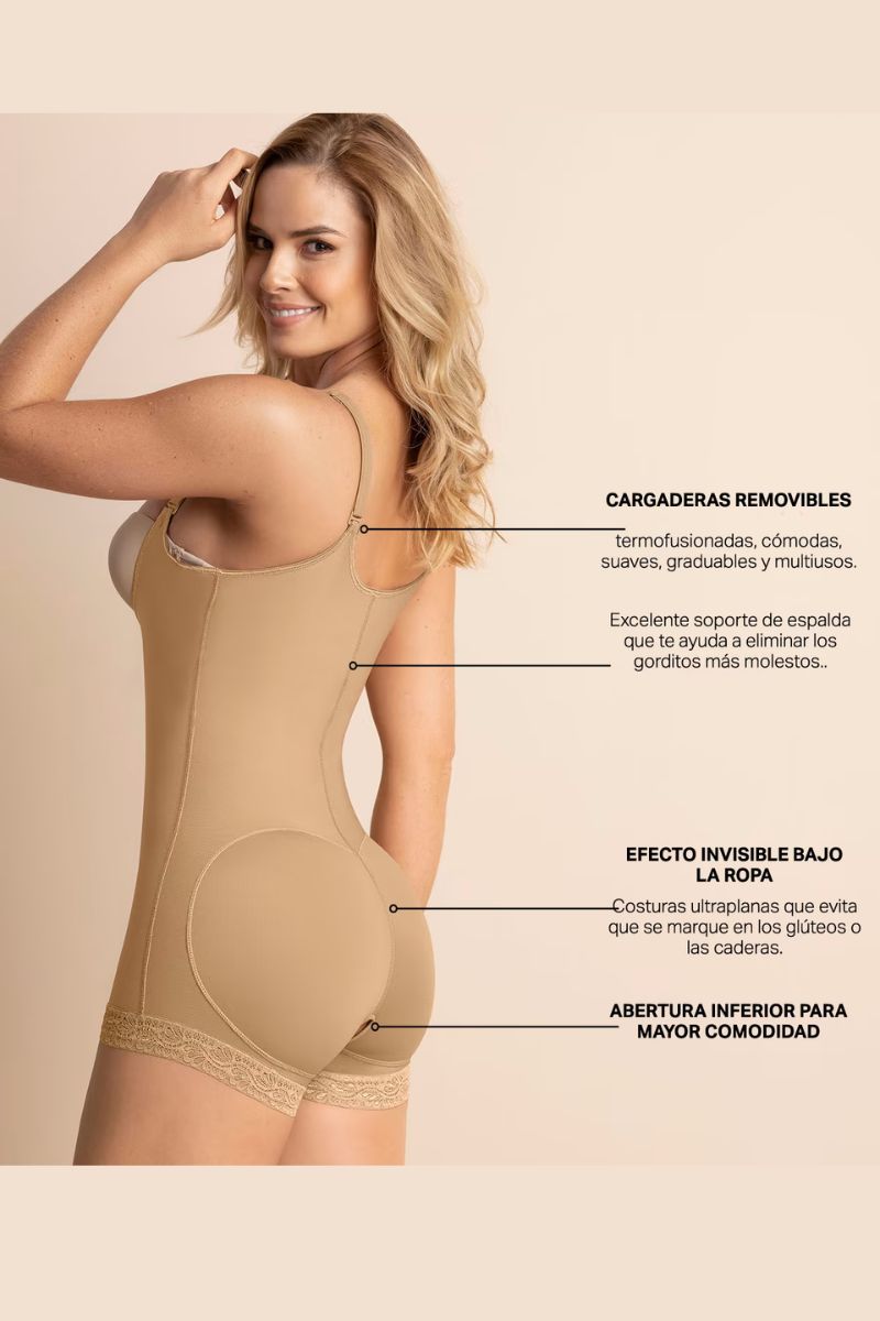 FAJA ESTILO BODY DE COMPRESIÓN FUERTE LEVANTA GLÚTEOS