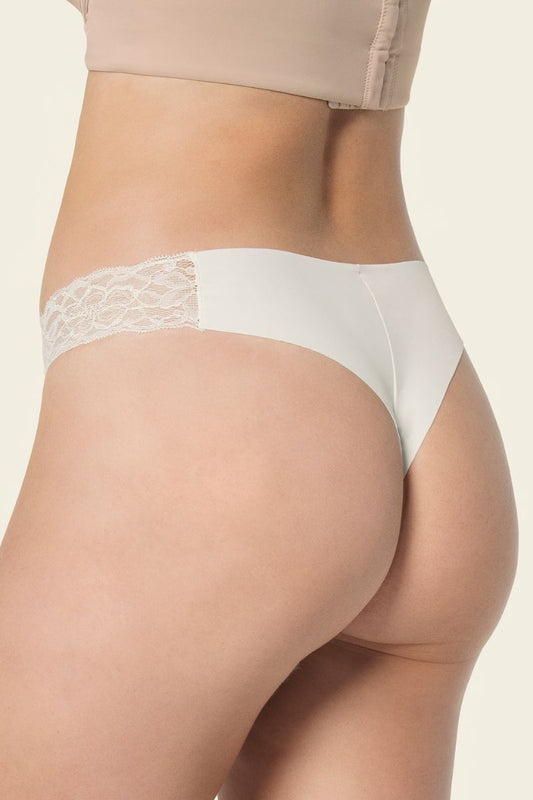TANGA INVISIBLE CON DETALLE DE ENCAJE